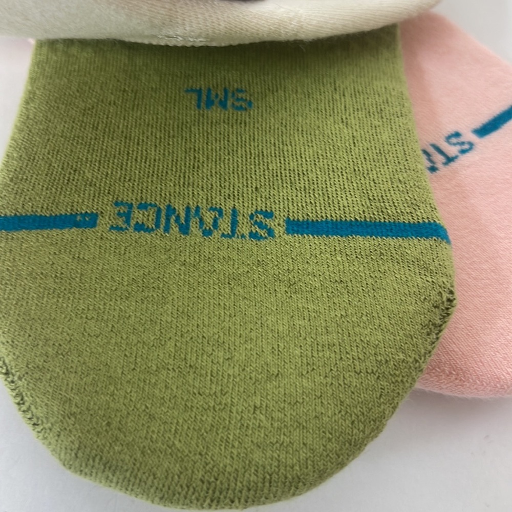 Stance Womens Casual 3 Pairs No Show Socks Rock Solid 3 Pack Pink - Picture 9 of 11